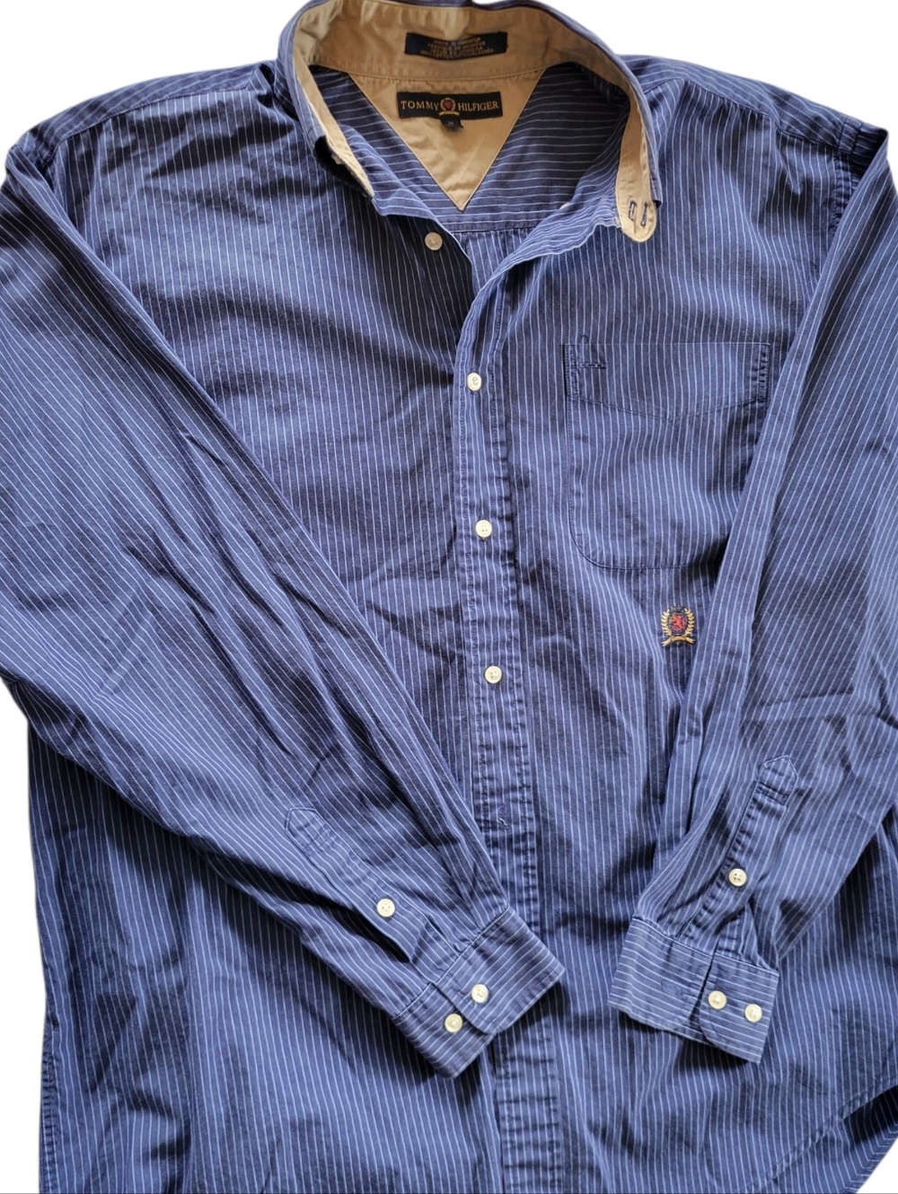 Classic Tommy Hilfiger Pinstriped Button Down